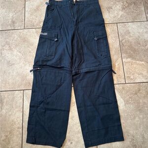 Kids Navy Cargo Pants